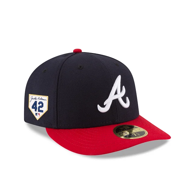 Men’s durable knit scarf-Atlanta Braves Jackie Robinson Day 2024 Low Profile 59FIFTY Fitted Hat