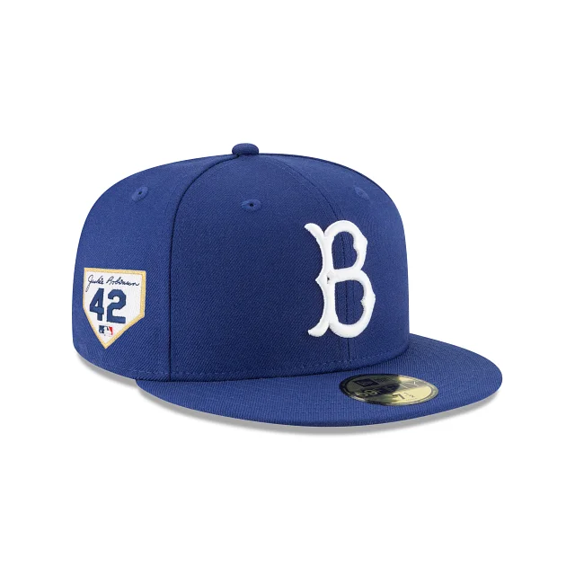 Men’s modern bifold wallet-Brooklyn Dodgers Jackie Robinson Day 2024 59FIFTY Fitted Hat