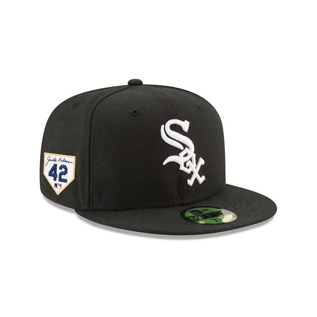 Men’s breathable mesh cap-Chicago White Sox Jackie Robinson Day 2024 59FIFTY Fitted Hat