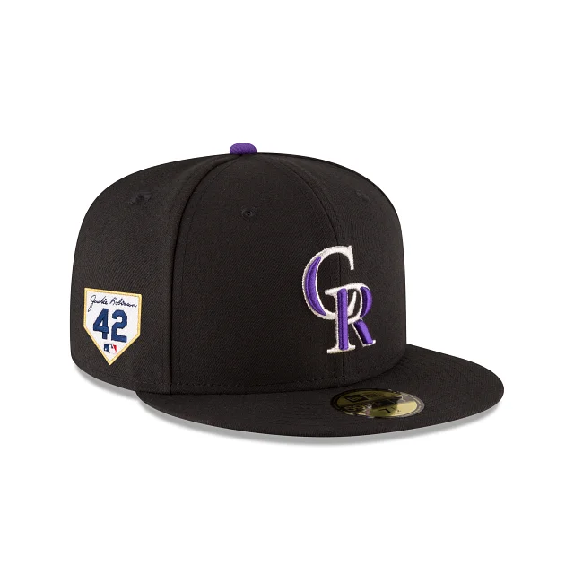 Men’s modern minimalist ring-Colorado Rockies Jackie Robinson Day 2024 59FIFTY Fitted Hat