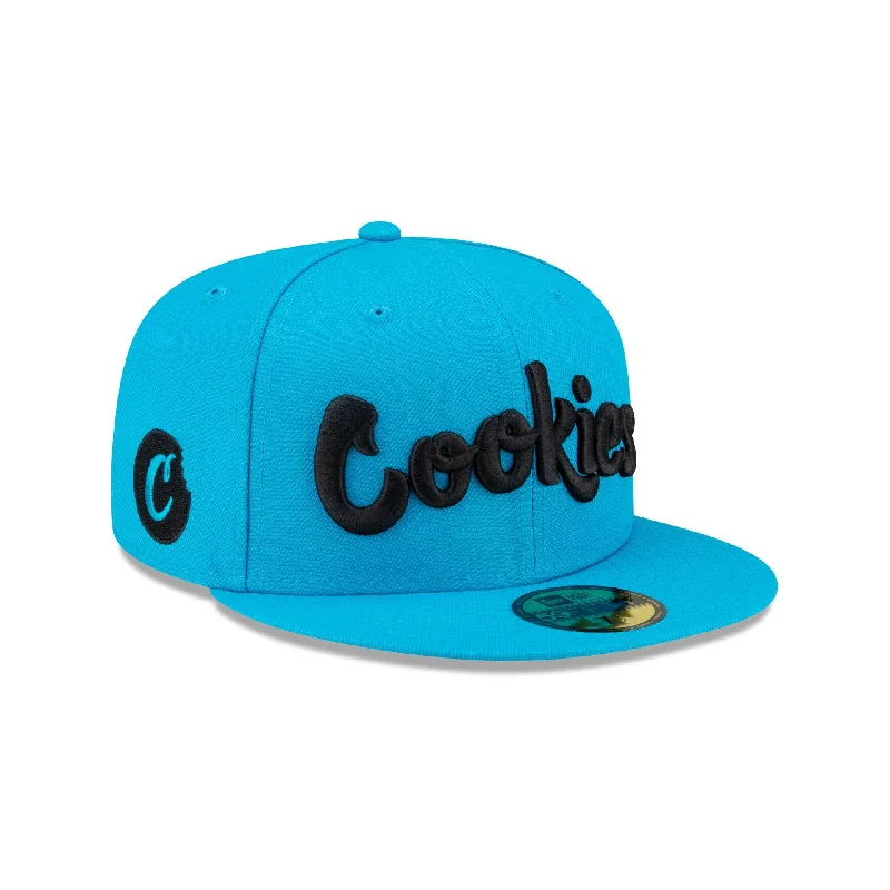 Men’s soft leather cardholder-Cookies Bright Blue 59FIFTY Fitted Hat