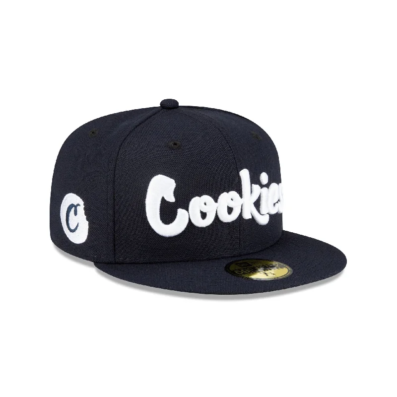 Men’s bright striped tie-Cookies Navy 59FIFTY Fitted Hat