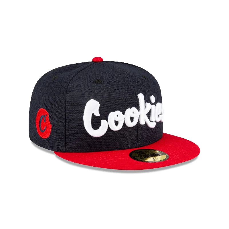 Men’s stylish mesh cap-Cookies Red Visor 59FIFTY Fitted Hat