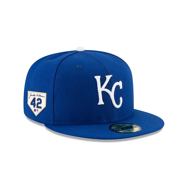 Men’s casual bifold wallet-Kansas City Royals Jackie Robinson Day 2024 59FIFTY Fitted Hat