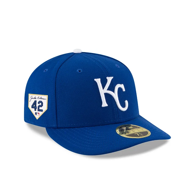 Men’s bright knit tie-Kansas City Royals Jackie Robinson Day 2024 Low Profile 59FIFTY Fitted Hat