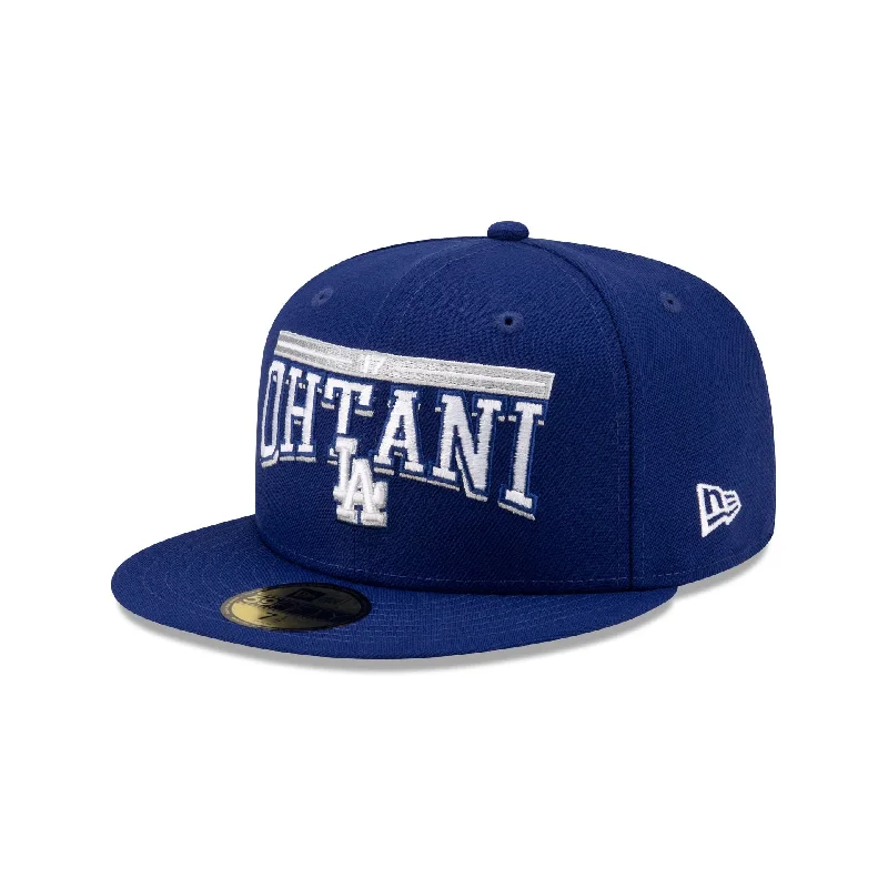 Men’s slim-fit newsboy cap-Los Angeles Dodgers Shohei Ohtani Blue 59FIFTY Fitted Hat