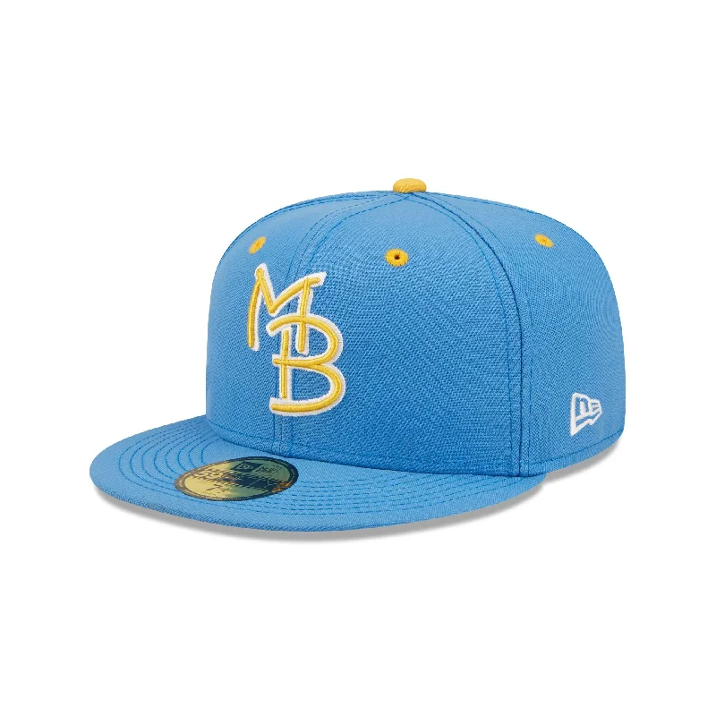 Men’s modern bifold wallet-Myrtle Beach Pelicans Authentic Collection 59FIFTY Fitted Hat