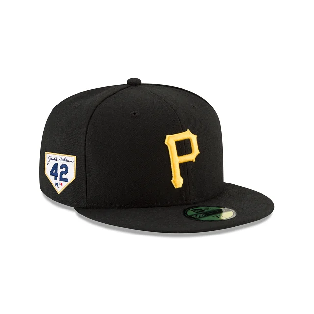 Men’s soft leather keyring-Pittsburgh Pirates Jackie Robinson Day 2024 59FIFTY Fitted Hat