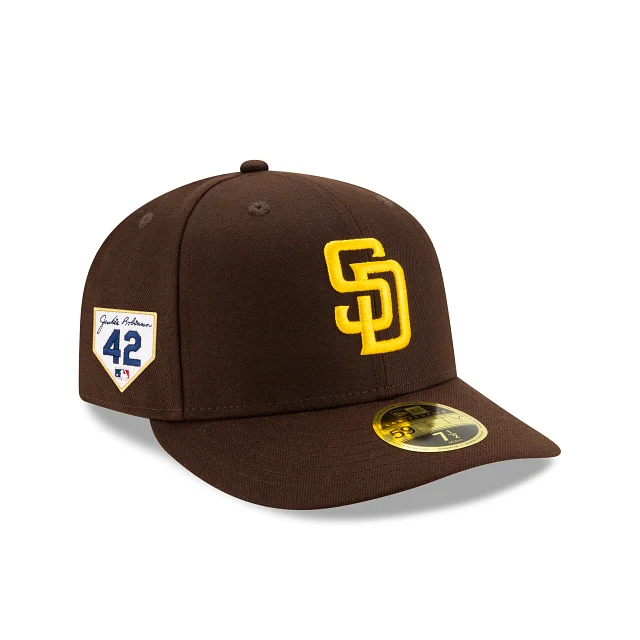 Men’s comfy aviator sunglasses-San Diego Padres Jackie Robinson Day 2024 Low Profile 59FIFTY Fitted Hat