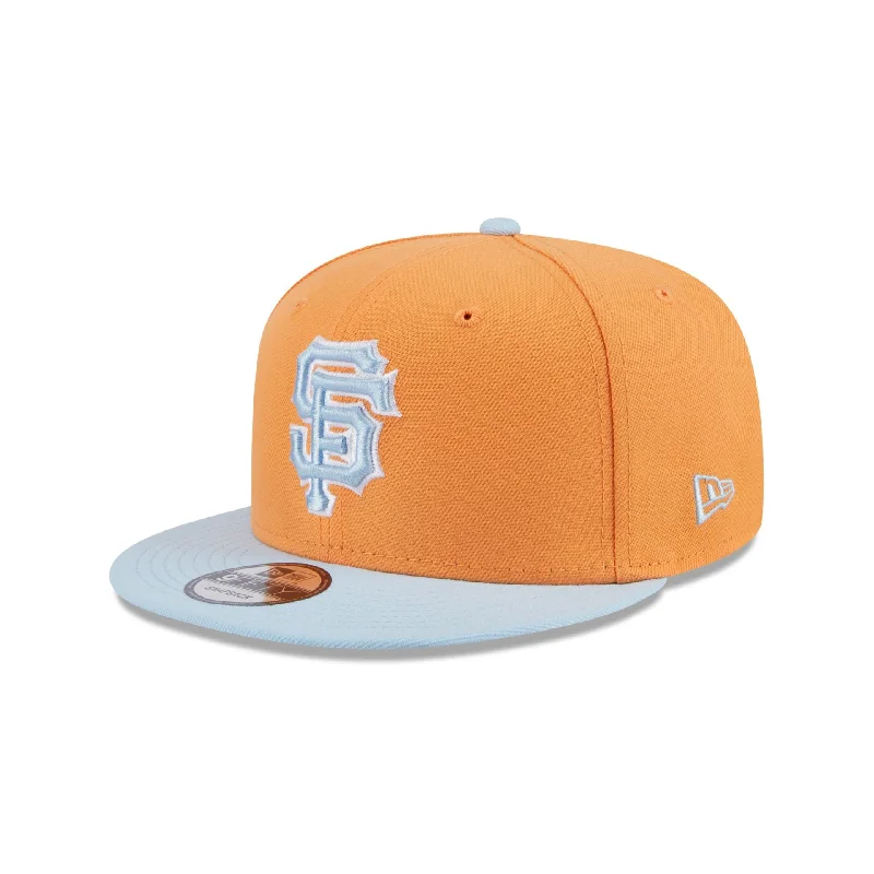 Men’s bright striped tie-San Francisco Giants Color Pack Orange Glaze 9FIFTY Snapback Hat