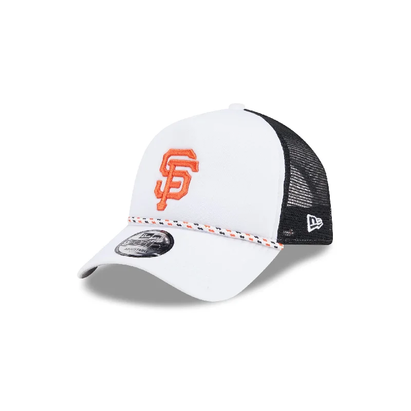 Men’s durable minimalist ring-San Francisco Giants Court Sport 9FORTY A-Frame Trucker Hat