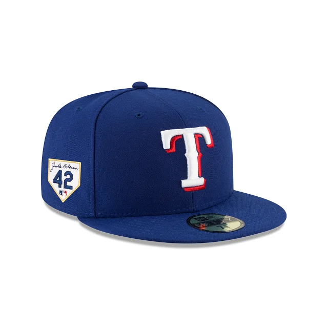 Men’s breathable minimalist ring-Texas Rangers Jackie Robinson Day 2024 59FIFTY Fitted Hat