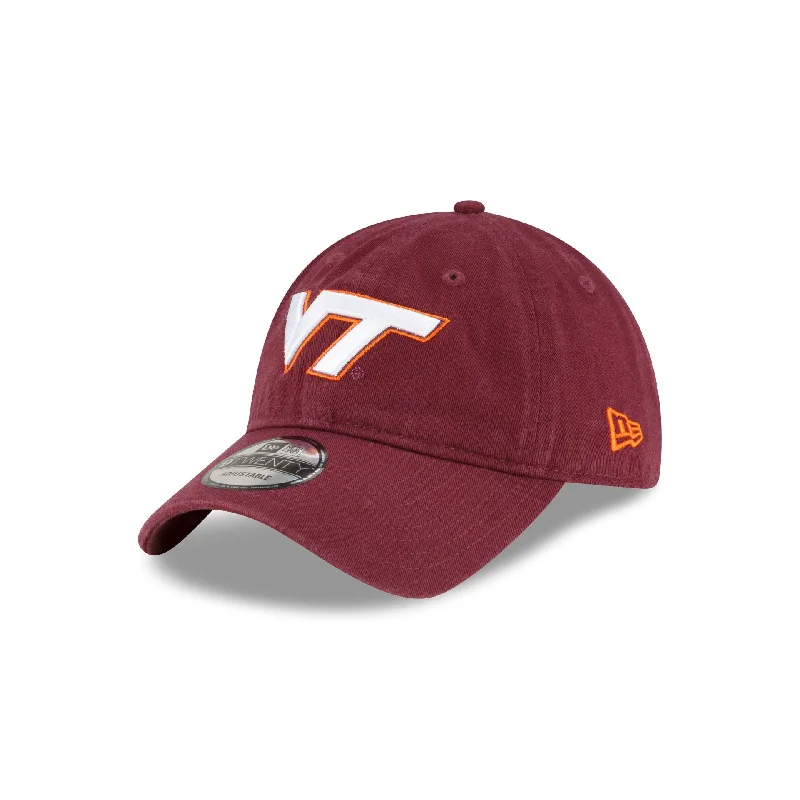 Men’s slim-fit wool beanie-Virginia Tech Hokies Red 9TWENTY Adjustable Hat