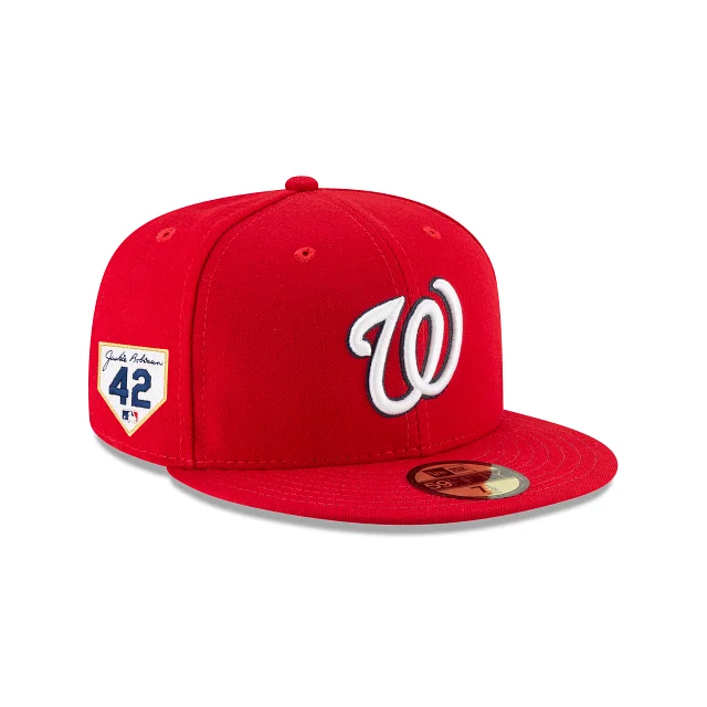 Men’s stylish knit scarf-Washington Nationals Jackie Robinson Day 2024 59FIFTY Fitted Hat