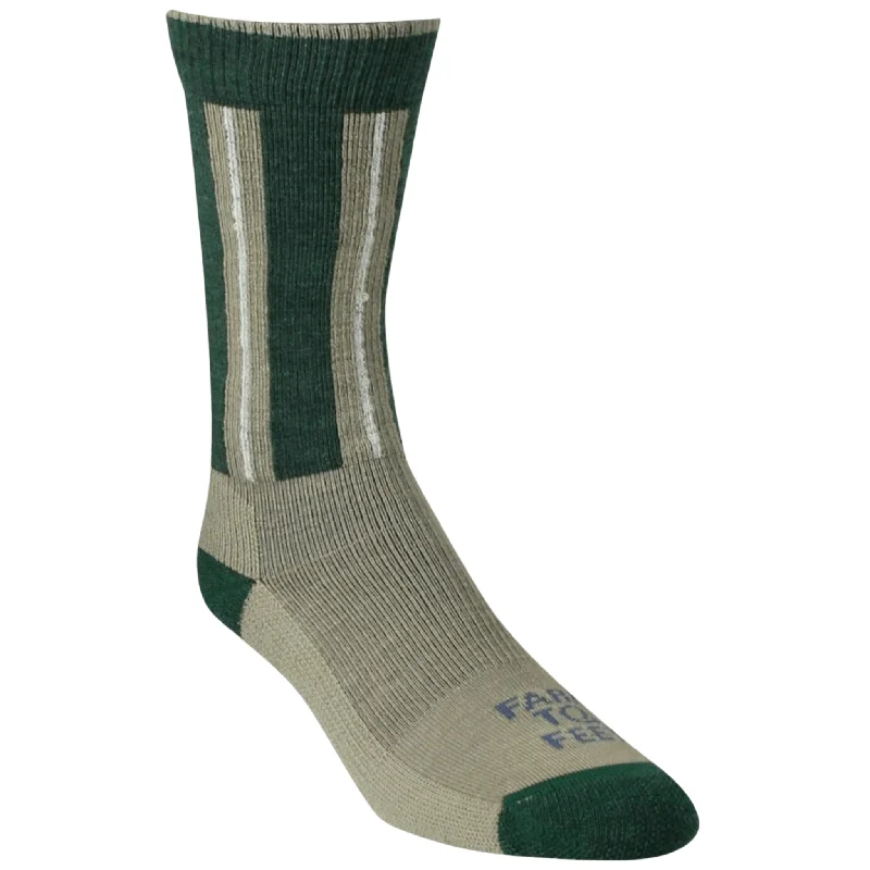 Men’s trendy striped socks-Farm to Feet Boston Crew Everyday Socks