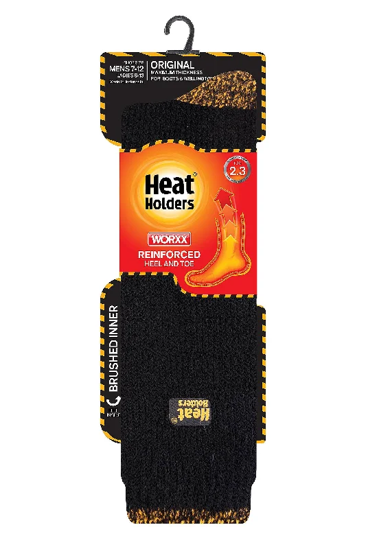 Men’s modern suspenders-Heat Holders Worxx® Men's Big/Tall Bruce Contrast Long Socks