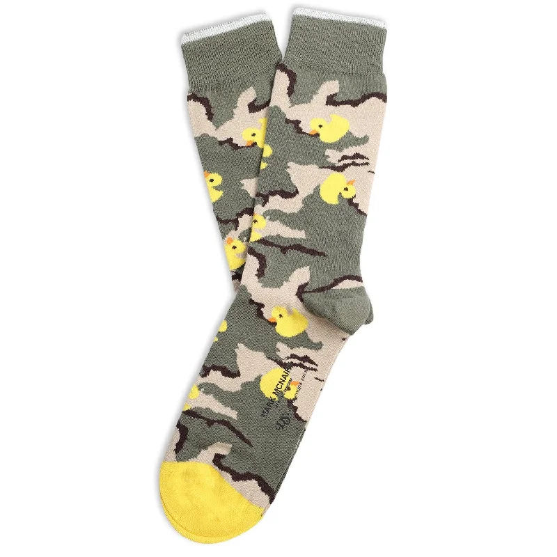 Men’s vintage pocket watch-Mark McNairy x Democratique Socks Camo Ducks