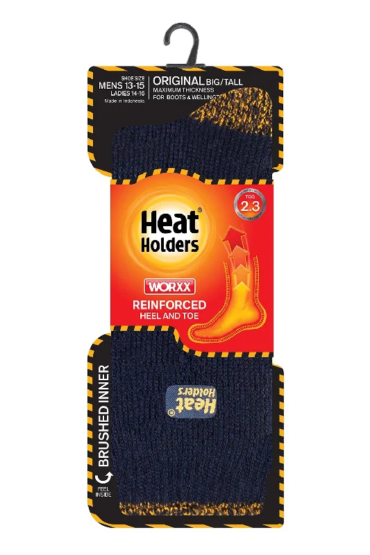 Men’s trendy mesh socks-Heat Holders Worxx® Men's Big/Tall Socks