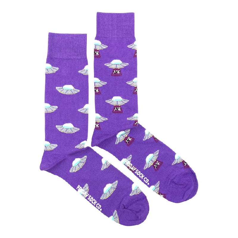 Men’s lightweight mesh socks-Men's Cow and UFO Socks