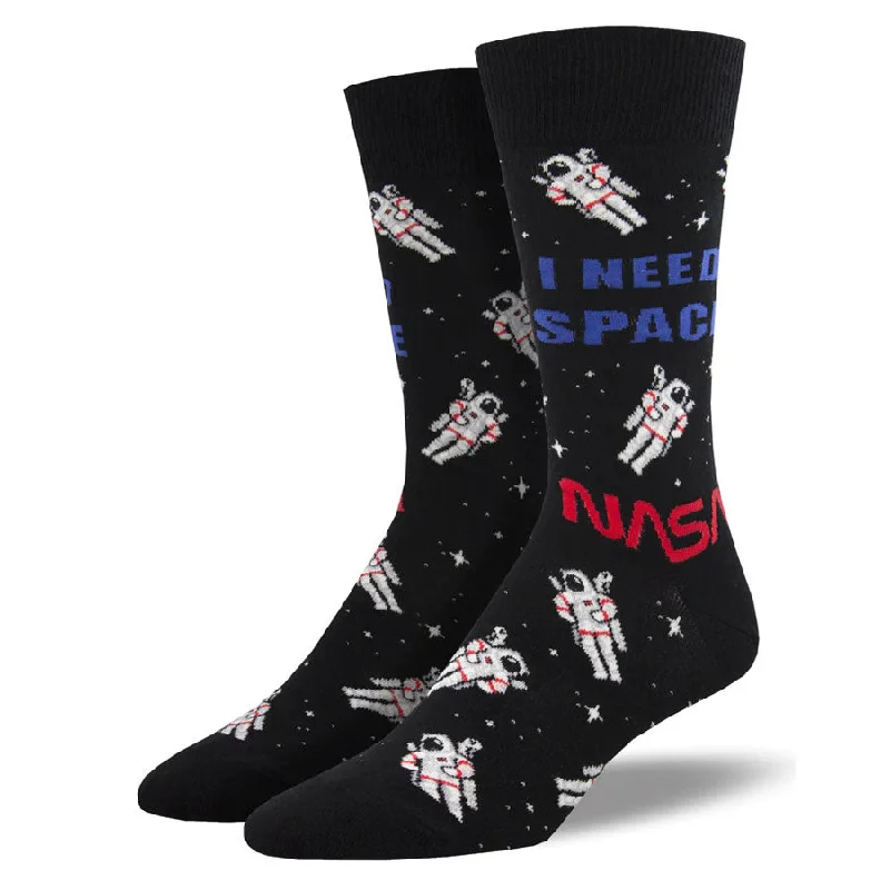 Men’s bright striped tie-Men's I Need Space Socks