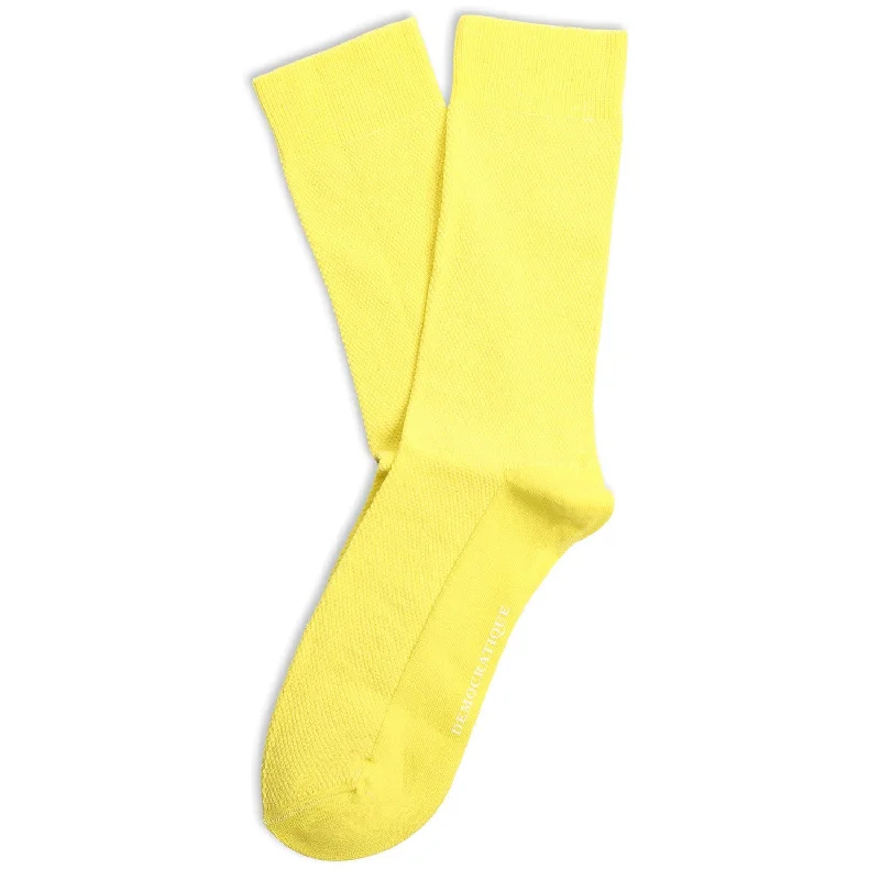 Men’s bright knit tie-Originals Champagne Pique Socks Bright Yellow