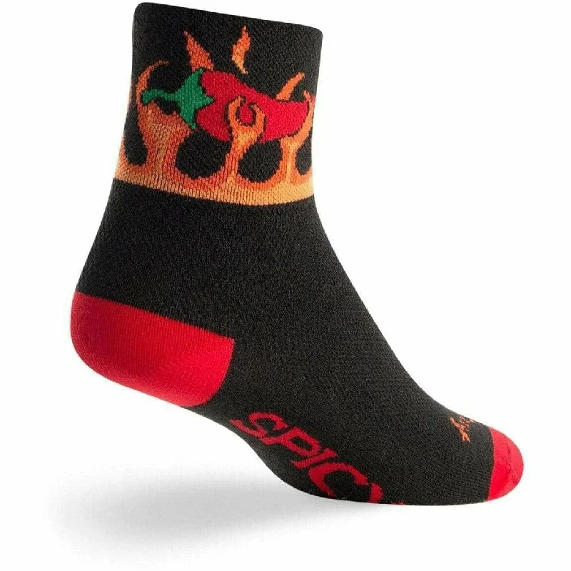 Men’s durable aviator cap-SockGuy Spicy Classic 3 Inch Mini Crew Socks