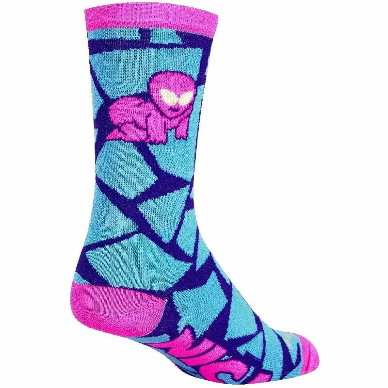 Men’s modern bifold wallet-SockGuy N.I.C.A Alien Performance Crew Socks