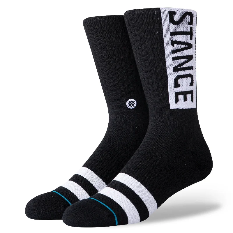 Men’s trendy nylon belt-Stance Og Crew Socks - Black