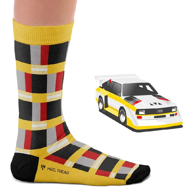 Men’s soft suspenders-Unisex Audi Quattro Socks