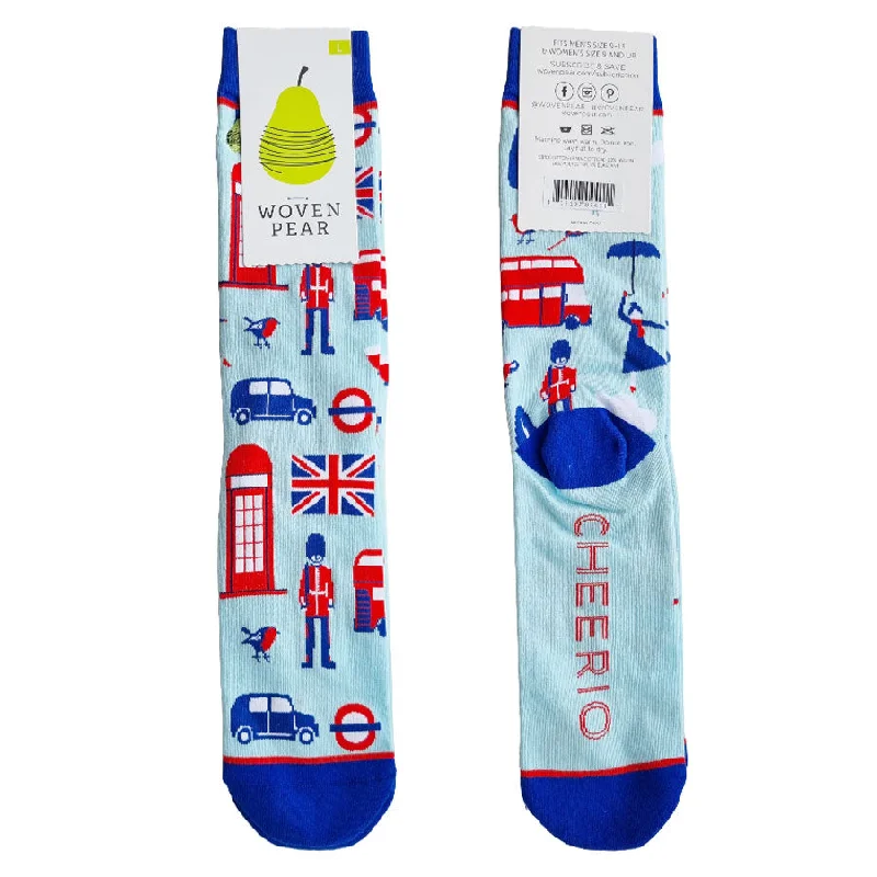 Men’s bright knit tie-Unisex Cheerio London Socks