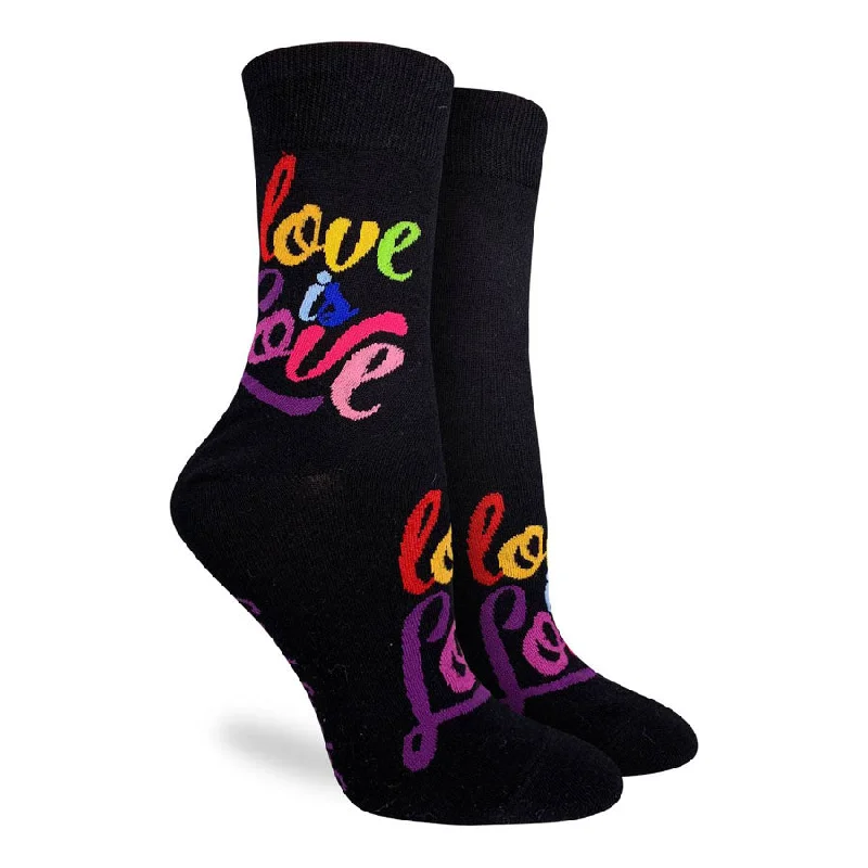 Men’s trendy bifold wallet-Unisex Love Is Love Socks