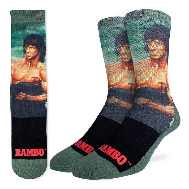 Men’s casual striped scarf-Unisex Rambo First Blood Part II Socks