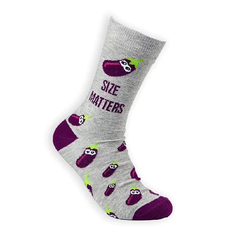 Men’s bright striped tie-Unisex Size Matters Socks