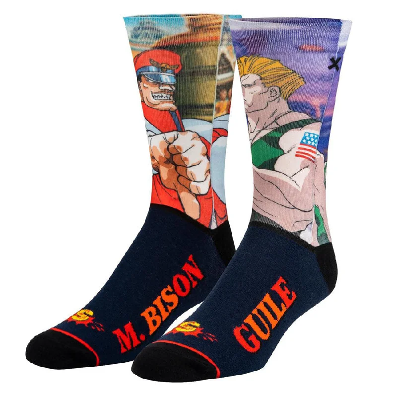 Men’s relaxed pocket watch-Unisex Street Fighter M Bison vs Guile Socks