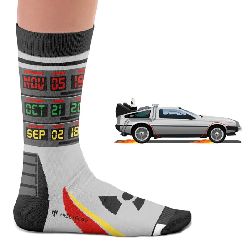 Men’s modern bifold wallet-Unisex Time Machine Socks