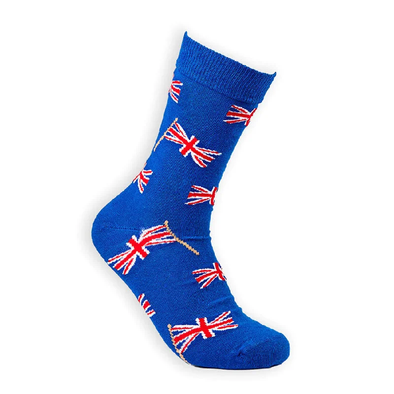 Men’s lightweight minimalist ring-Unisex Union Jack Waving Flag Socks