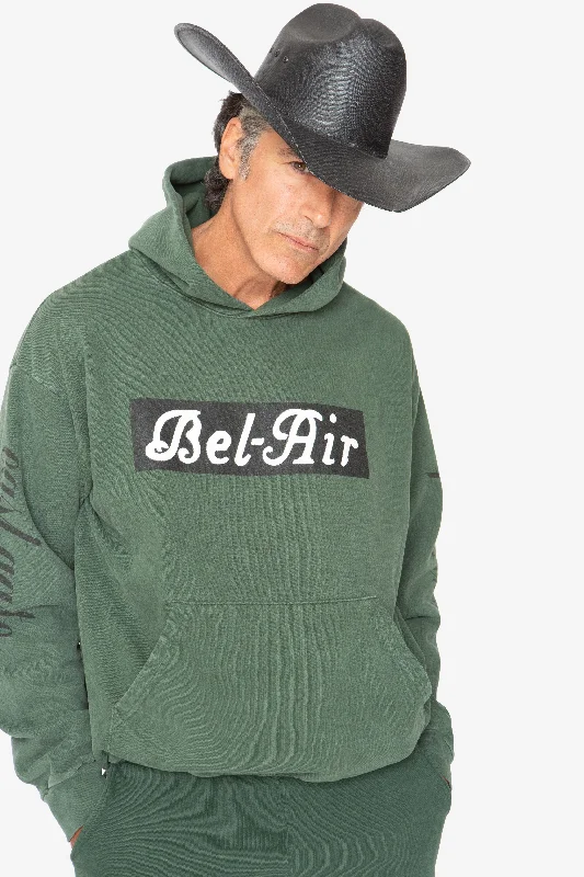 Men’s soft camo hoodie-Bel-Air Hoodie Sweatshirt