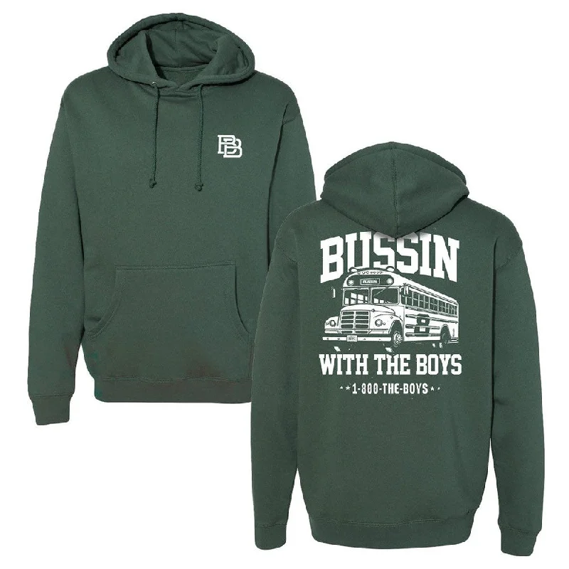 Men’s slim-fit velour hoodie-Bussin With The Boys BB Hoodie