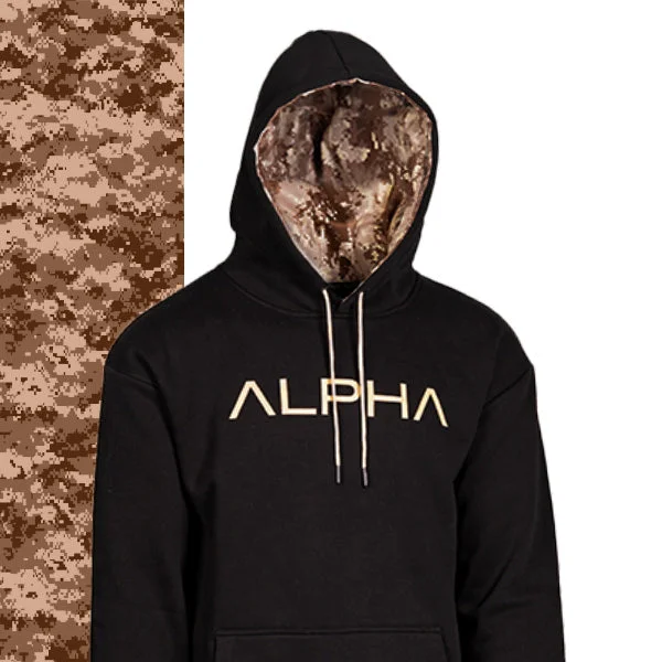 Men’s stylish thermal hoodie-CLASSIC LINED HOODIE | DESERT DIGI CAMO | AD