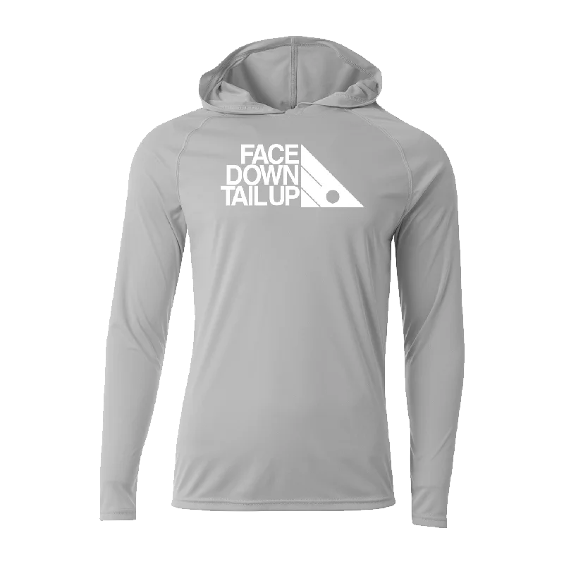 Men’s lightweight velour hoodie-#FACEDOWNTAILUP Performance Long Sleeve Hoodie