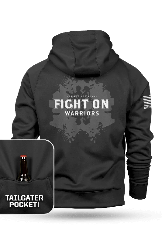 Men’s durable kangaroo hoodie-Fight The War Within - Tailgater Hoodie