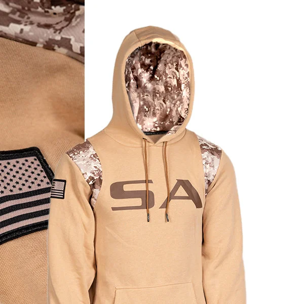 Men’s comfy logo hoodie-Honor Lined Hoodie | Desert Digi Camo | SA PreOrder