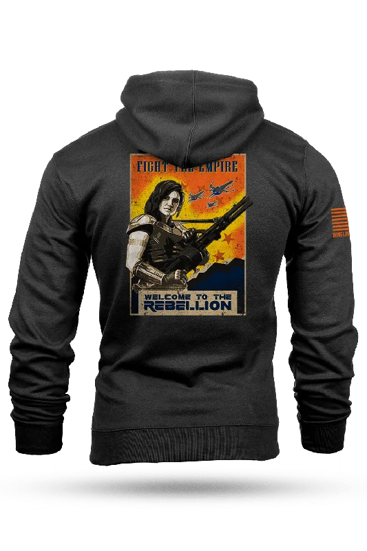 Men’s casual sherpa sweatshirt-Welcome to the Rebellion - Fight - Hoodie