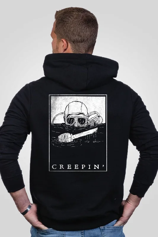 Men’s casual brushed sweatshirt-FAFO Creepin - Hoodie