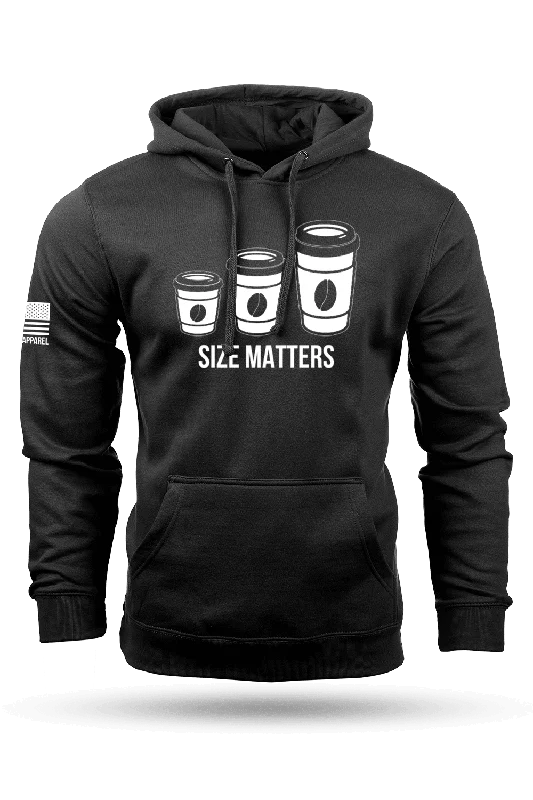 Men’s stylish mesh hoodie-Andrew Flanagan - Size Matters - Hoodie