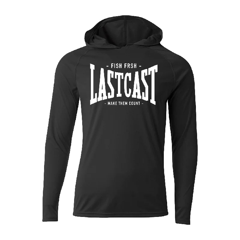 Men’s modern color-block hoodie-#LASTCAST Performance Long Sleeve Hoodie