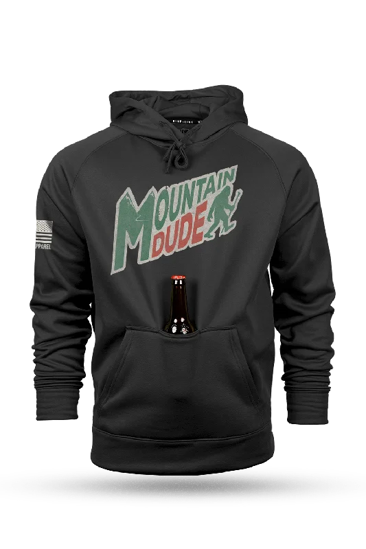 Men’s breathable camo hoodie-Mountain Dude - Tailgater Hoodie