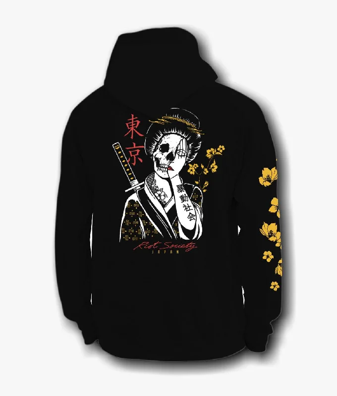 Men’s bold kangaroo hoodie-Geisha Shame Mens Hoodie