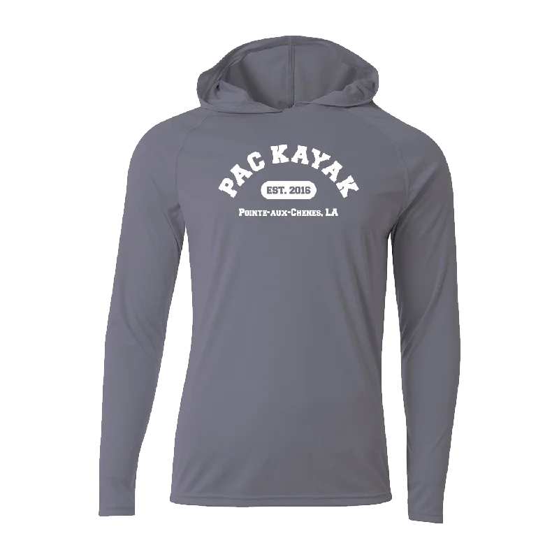 Men’s soft brushed sweatshirt-#PACKAYAK Performance Long Sleeve Hoodie