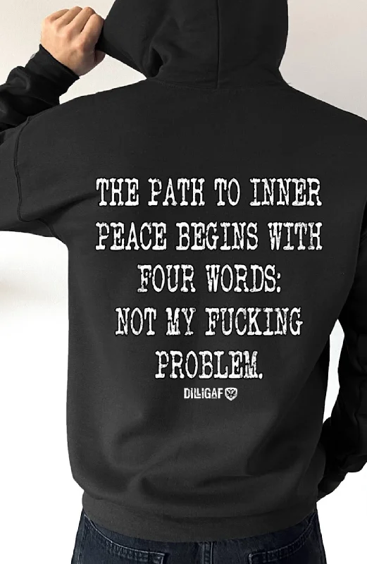 Men’s soft logo sweatshirt-Path the inner peace Pullover Hoodie